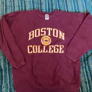VTG 90s Boston College Crewneck Sweatshirt XL